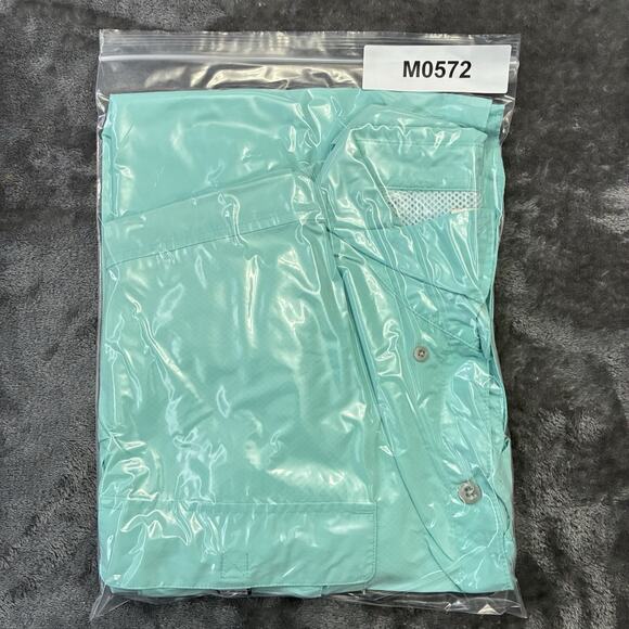 Columbia PFG Shirt Mens XXL Blue Button Down Fishing Outdoors Hiking Vented - Picture 9 of 9